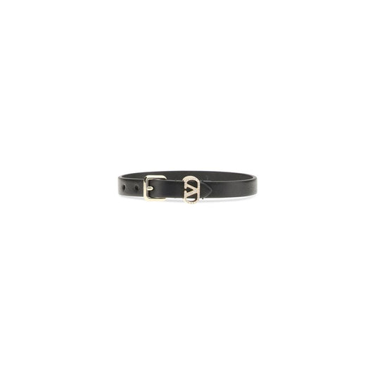 Black Calf Leather Bos Taurus Bracelet