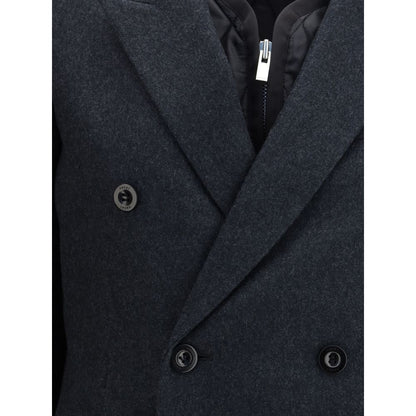 Wool Melton and Wool Knit Jacket