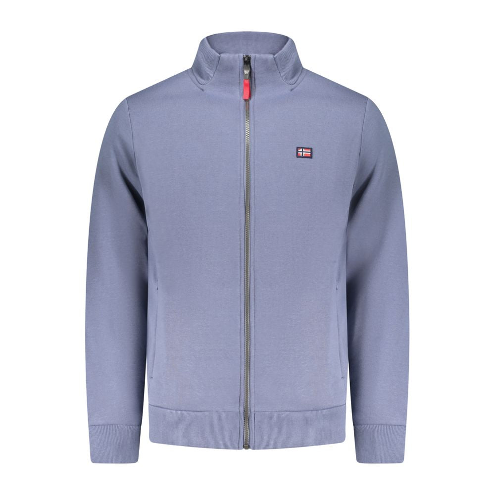 Blue Cotton Men's Sweatshirt
