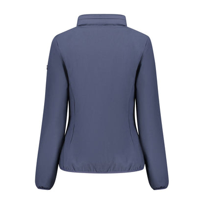 Blue Polyester Jackets & Coat