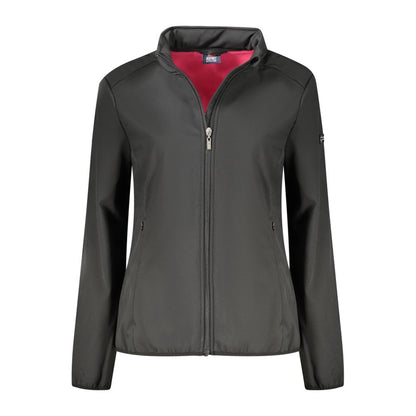 Black Polyester Jackets & Coat