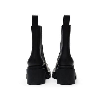 Black Leather Boot