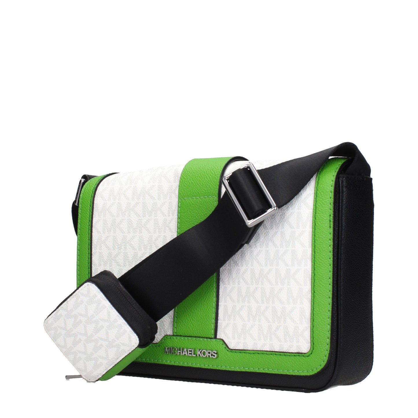 White Fabric Crossbody Bag