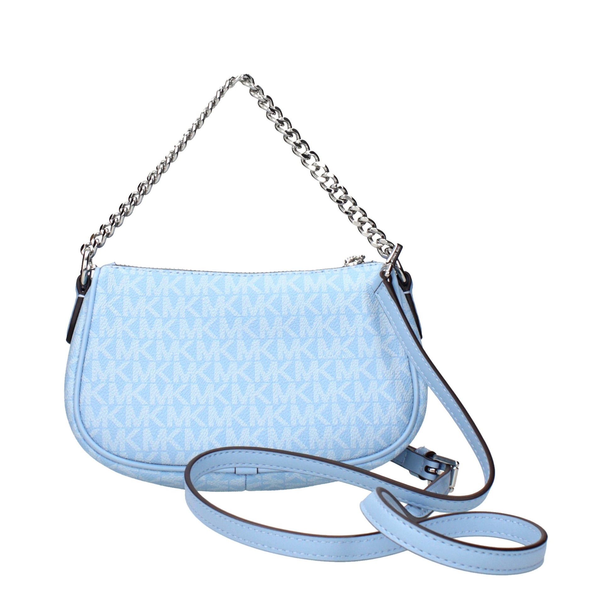 Light Blue Fabric Handbag