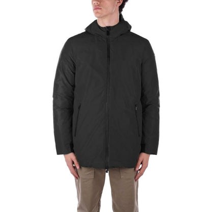 Black Polyester Jackets & Coat