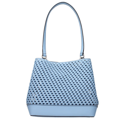 Light Blue Leather Shoulder Bags
