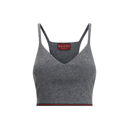 V-neck ribbed Top