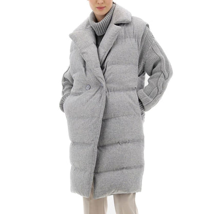 Padded Long Gilet Coat