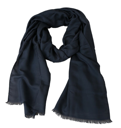 Modal Navy Blue Neck Wrap Men Shawl Scarf