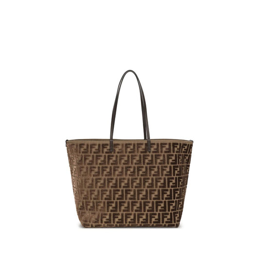 Brown Fabric Shoulder Bag
