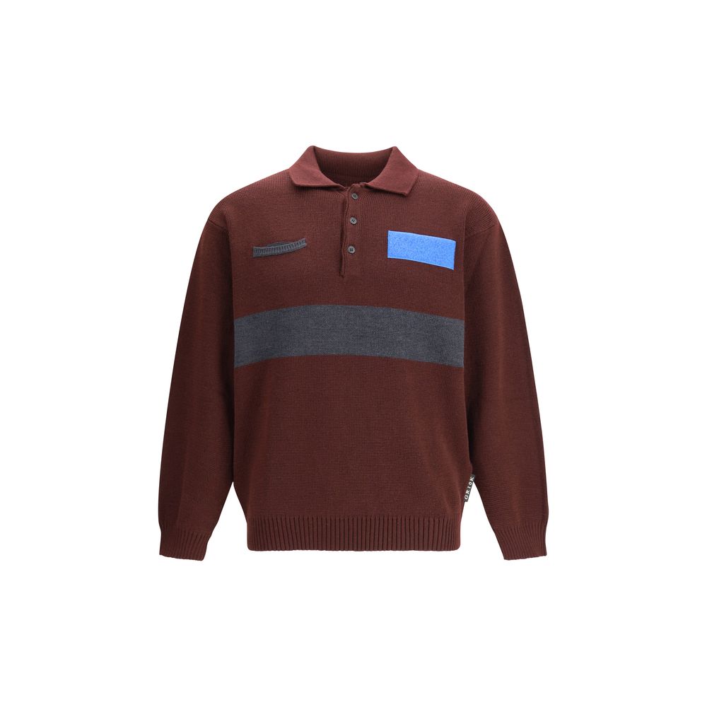 Bordeaux Wool Polo Shirt