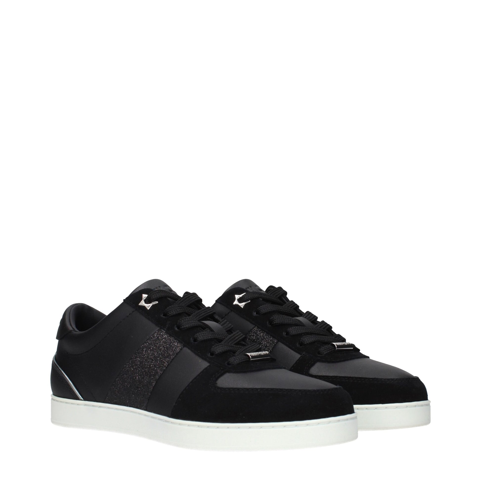 Black Leather Low Tops