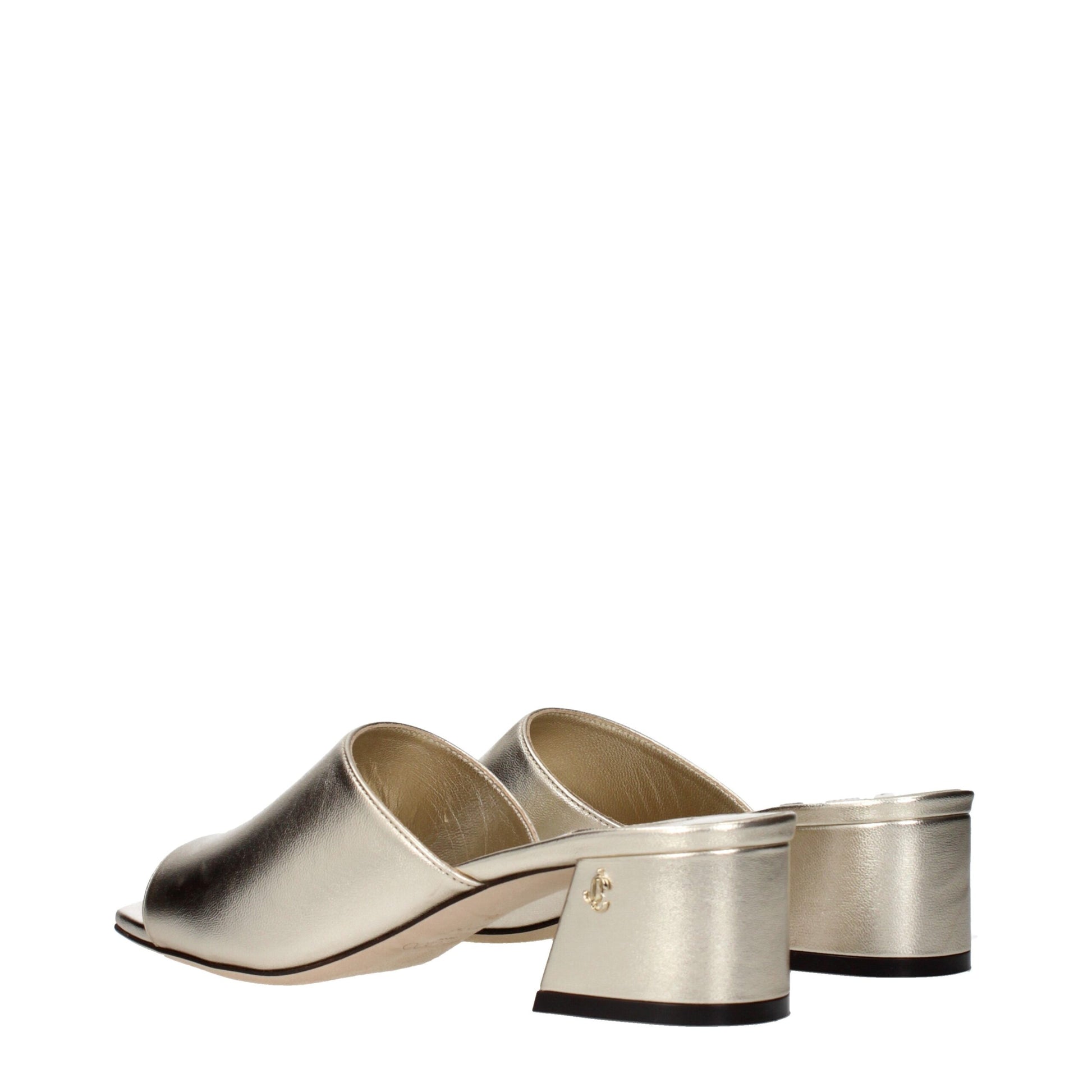 Gold Leather Platforms