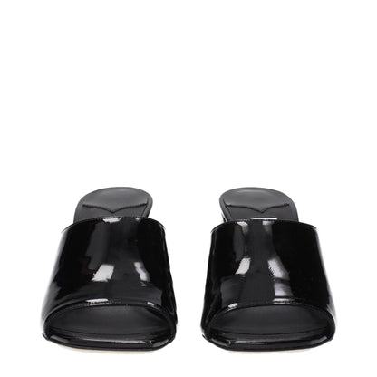 Black Leather Platforms