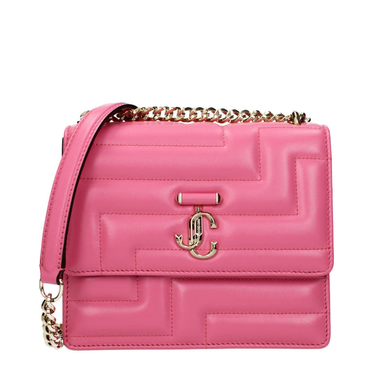 Pink Leather Shoulder Bags