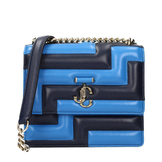 Blue Leather Shoulder Bags