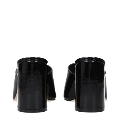Black Leather Platforms