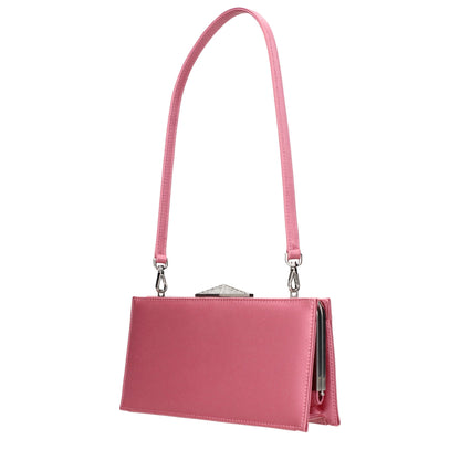 Pink Satin Clutch Bags