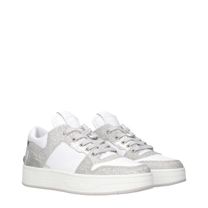 White Leather Low Tops