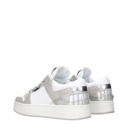 White Leather Low Tops