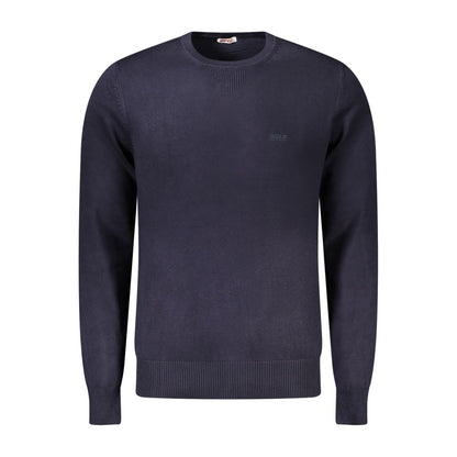 Blue Viscose Men's Sweater