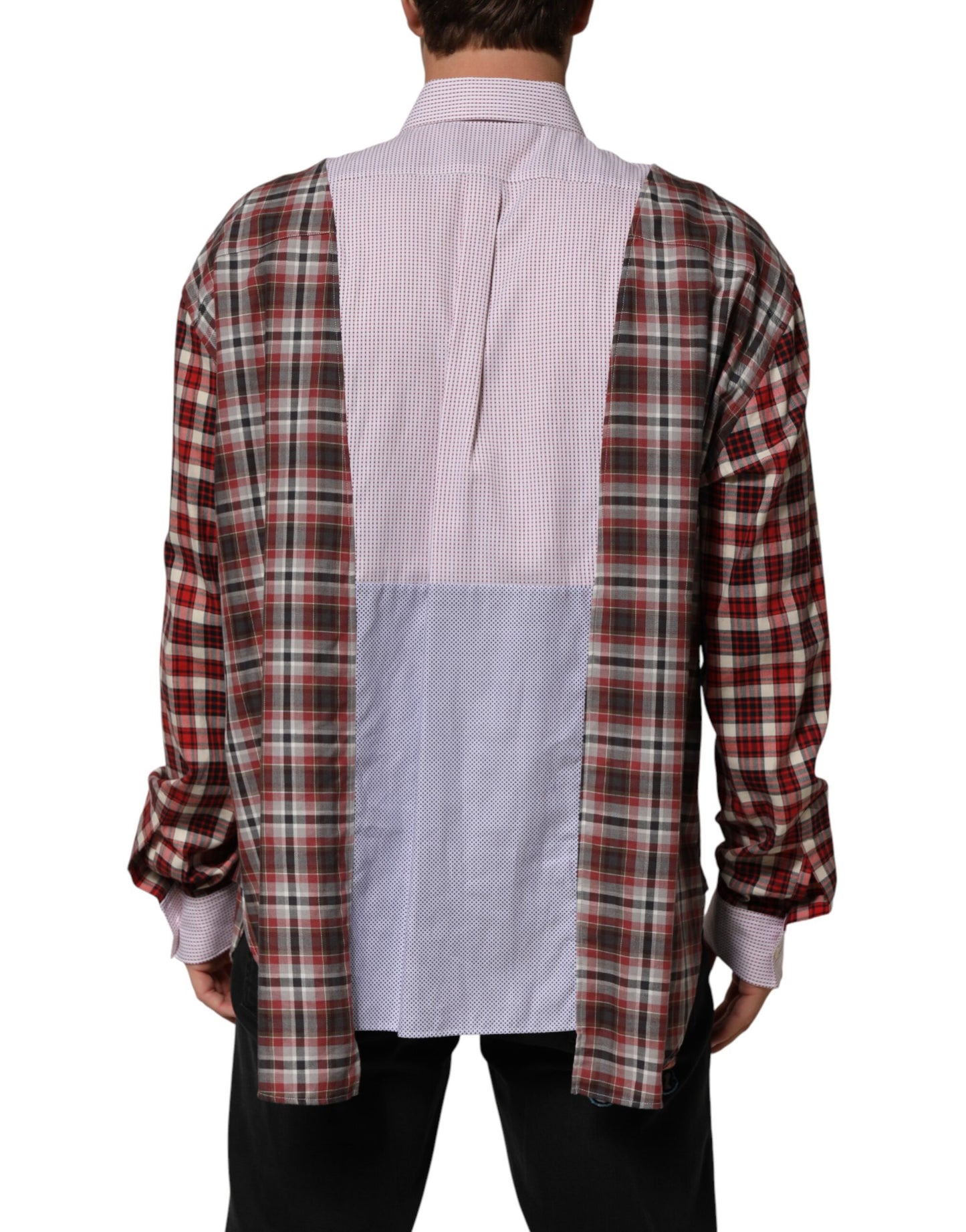 Multicolor Cotton Collared Checkered Shirt