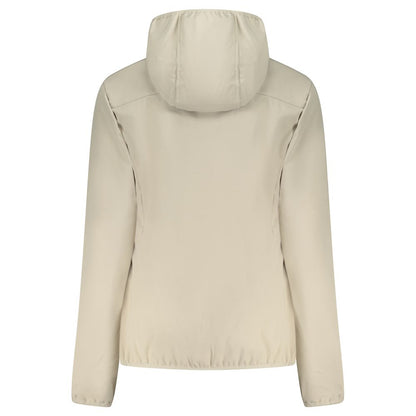 Beige Polyester Women Jacket