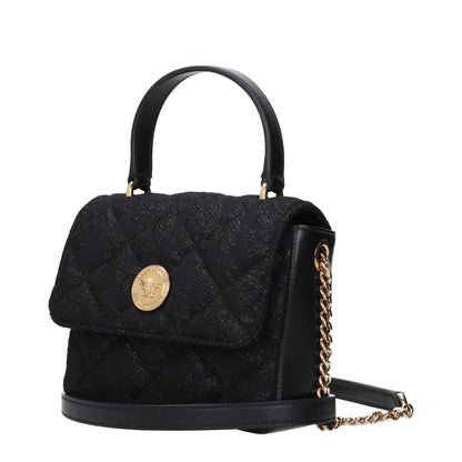Black Fabric Handbag