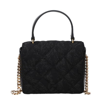 Black Fabric Handbag