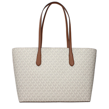 Beige Fabric Shoulder Bag