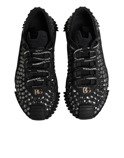 Shoes Black Embellished Low Top NS1 Sneakers Shoes