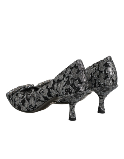 Silver Lace DG Amore Heels Pumps Shoes