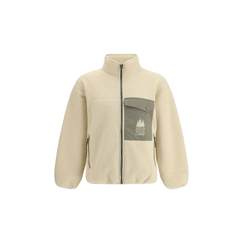 Cream Polyester Shell Jacket