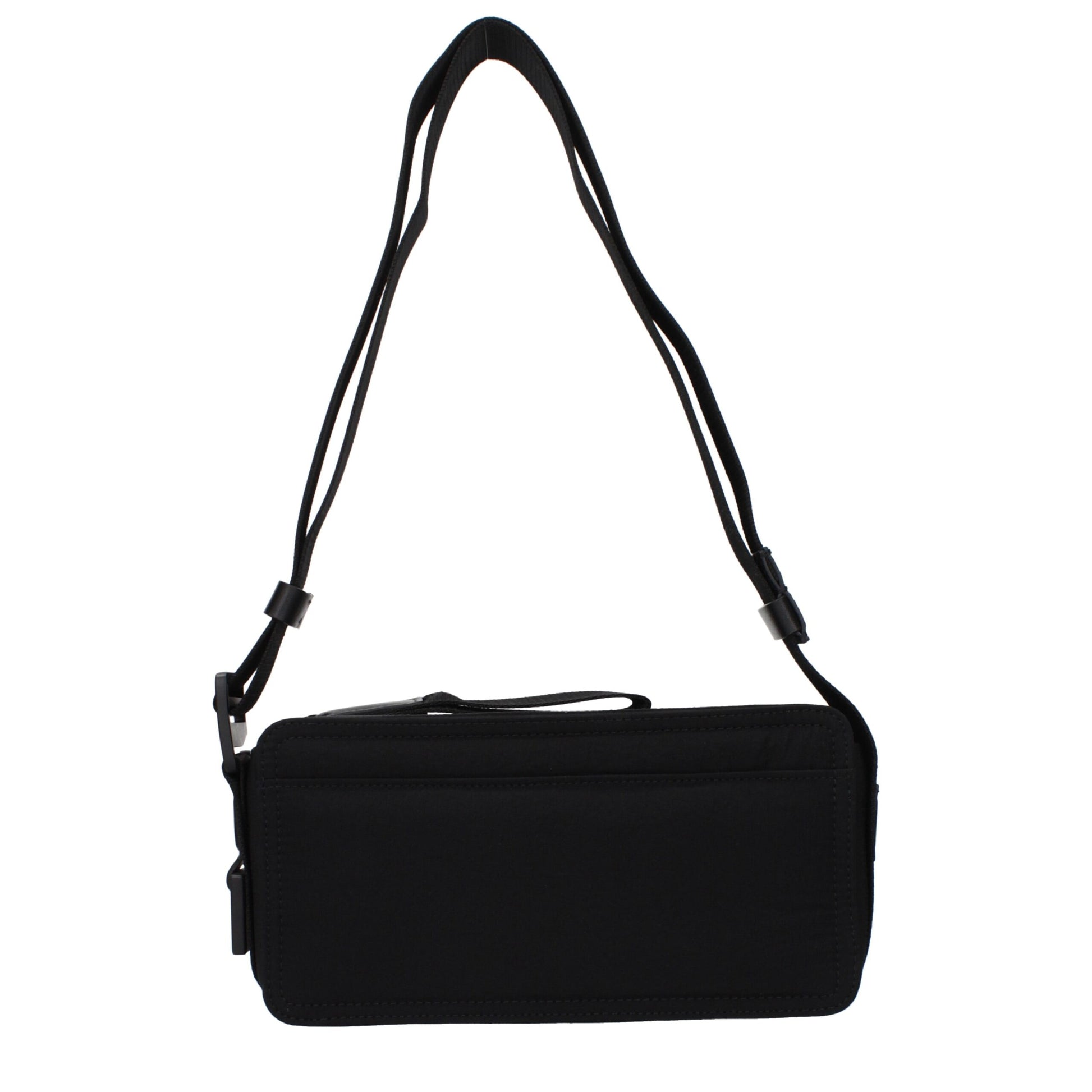 Black Fabric Crossbody Bag