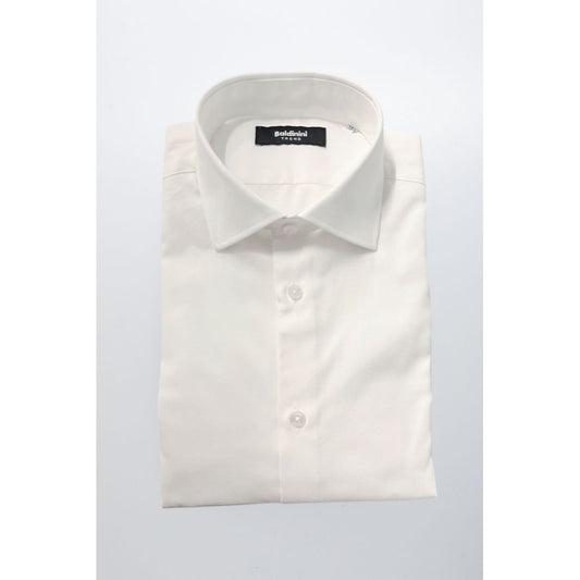 White Cotton Men Shirt