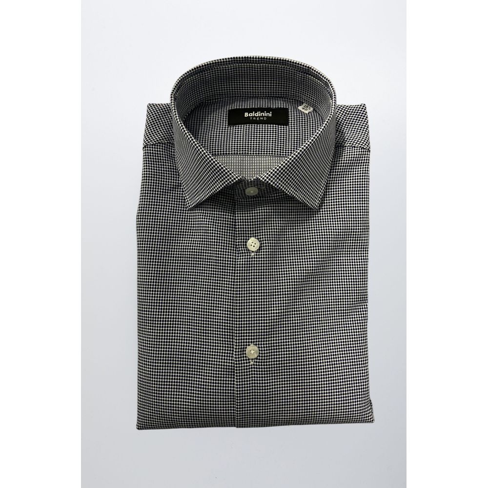Blue Cotton Men Shirt