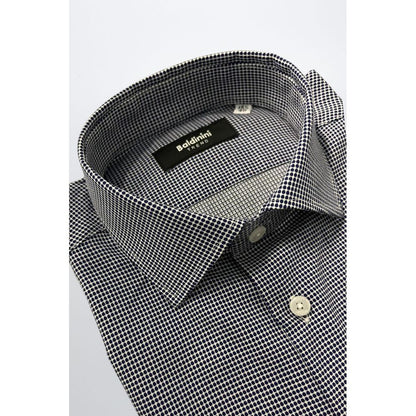 Blue Cotton Men Shirt