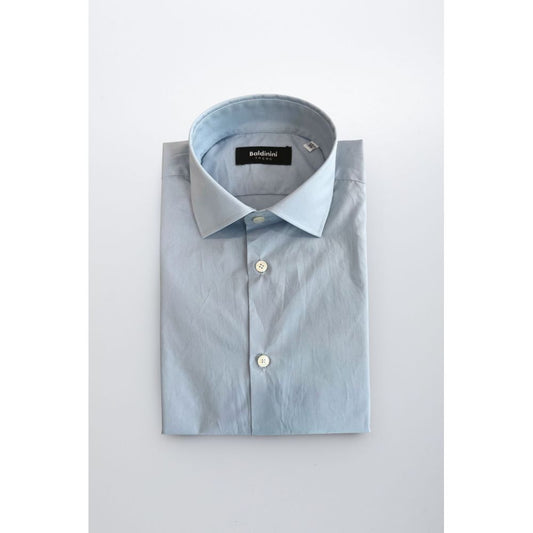 Light Blue Cotton Men Shirt