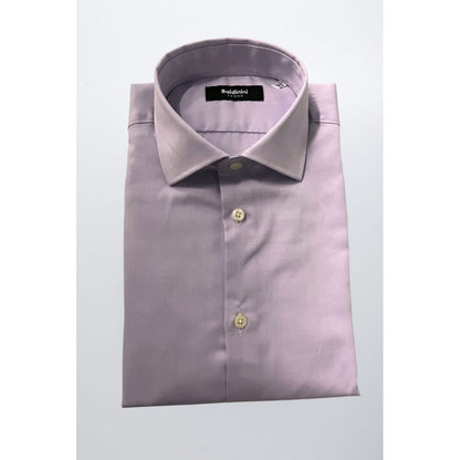 Purple Cotton Men Shirt