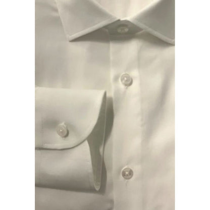 White Cotton Men Shirt