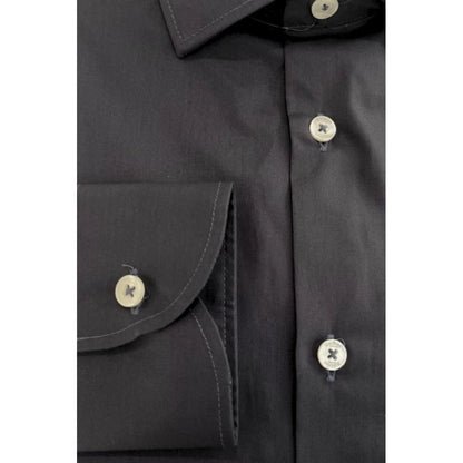 Gray Cotton Men Shirt