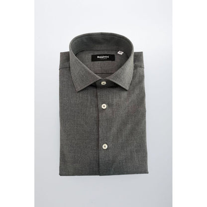 Gray Cotton Men's Shirt