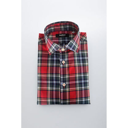 Multicolor Cotton Men Shirt