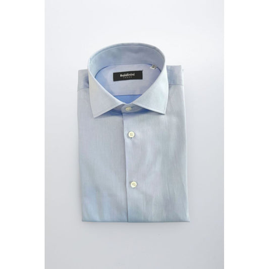 Light Blue Cotton Men Shirt