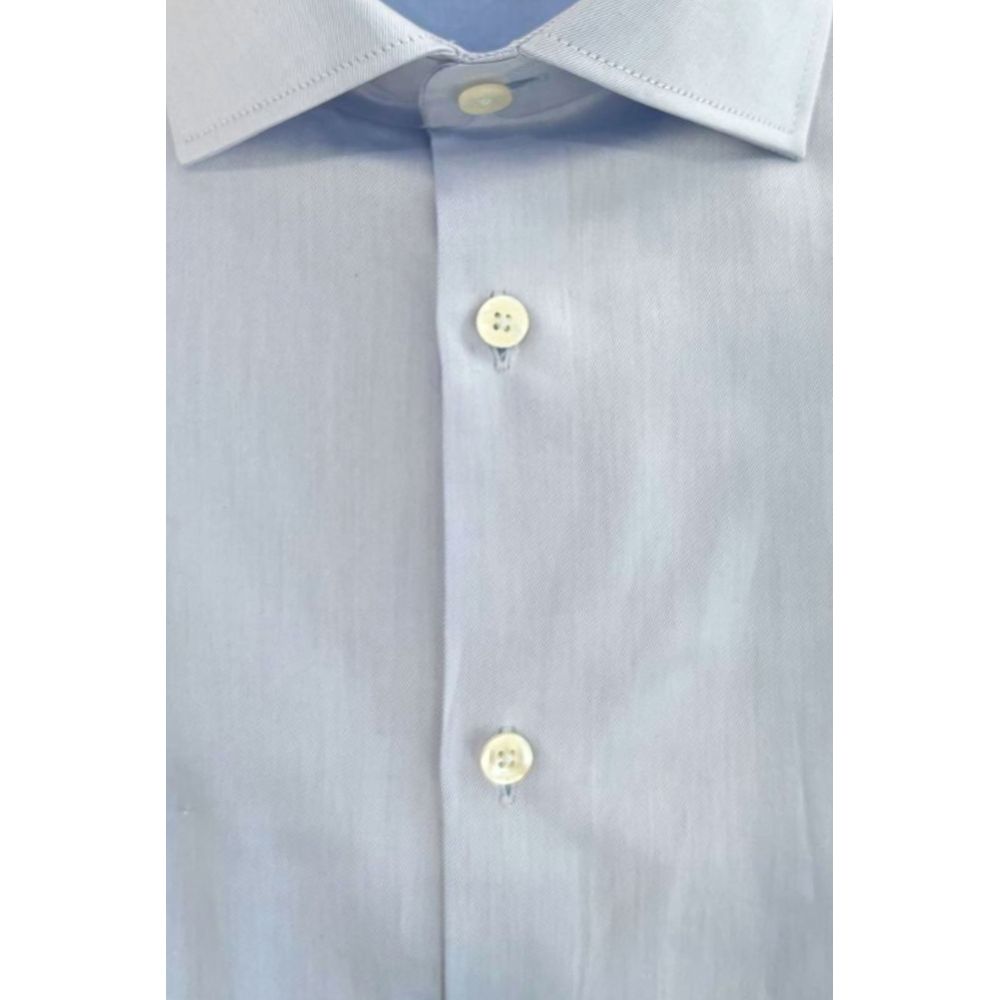 Light Blue Cotton Men Shirt