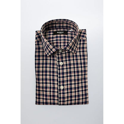Multicolor Cotton Men Shirt