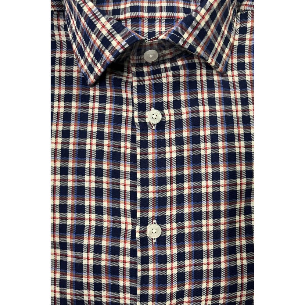 Multicolor Cotton Men Shirt