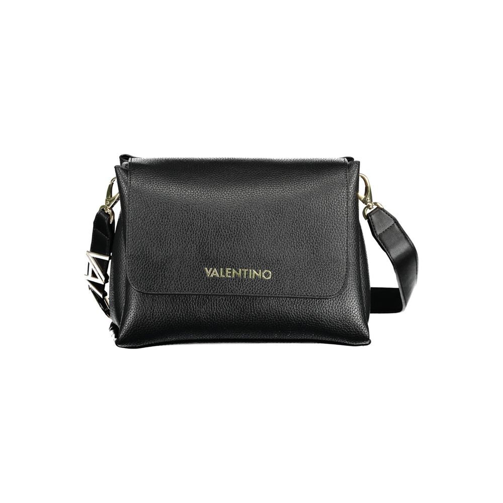 Black Polyurethane Women Handbag