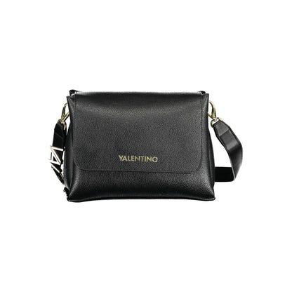 Black Polyurethane Women Handbag