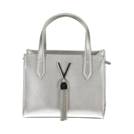 Gray Polyethylene Women Handbag